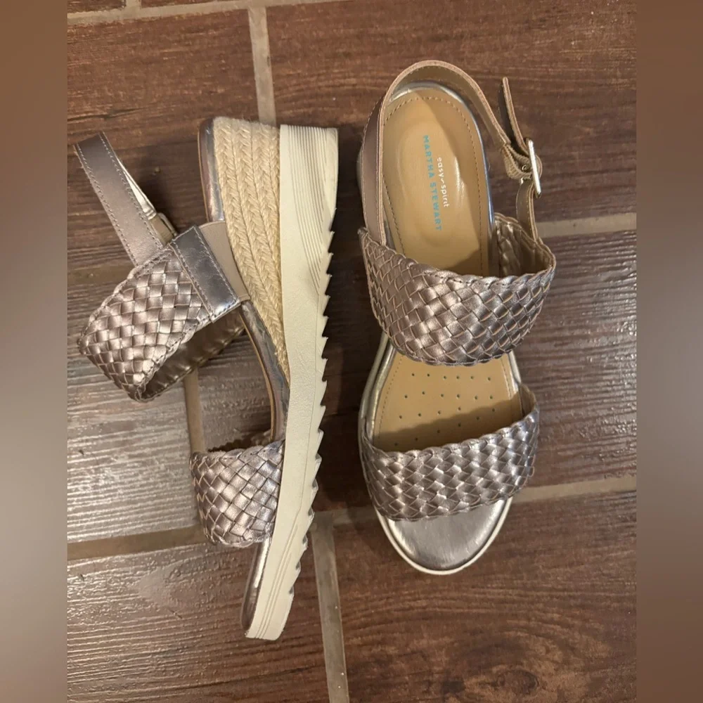 Easy Spirit Martha Stuart Sezuri Leather Sandals Strappy 8.5